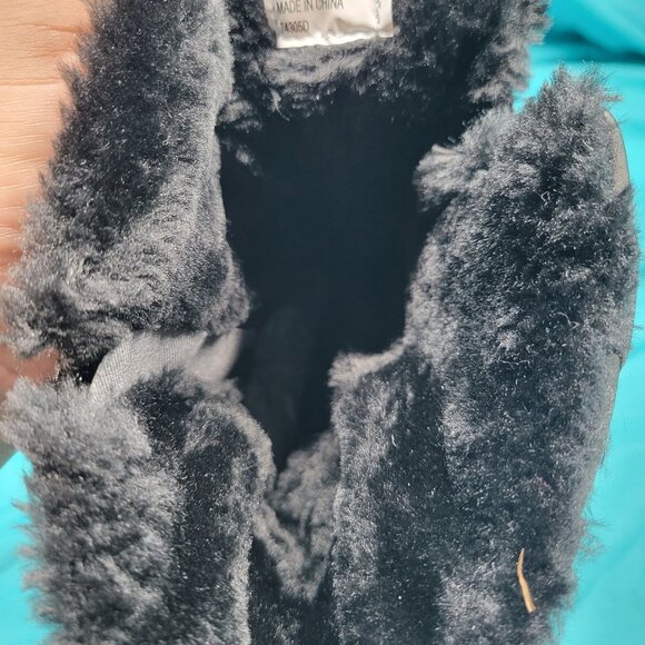 Totes Womens Black Winter Boots Insulated Waterproof Snow Boots Lace-Up Size 8 A - Picture 8 of 10